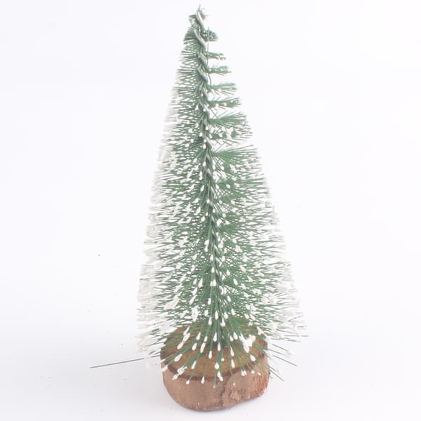 2 stk 10 cm Mini juletræer, træer med træfod, julebord