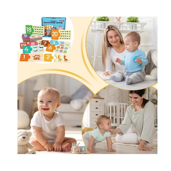 Children's Matching Game | Cardboard Number Play - Educational Toy for Logical Development and Early Learning[YJD]