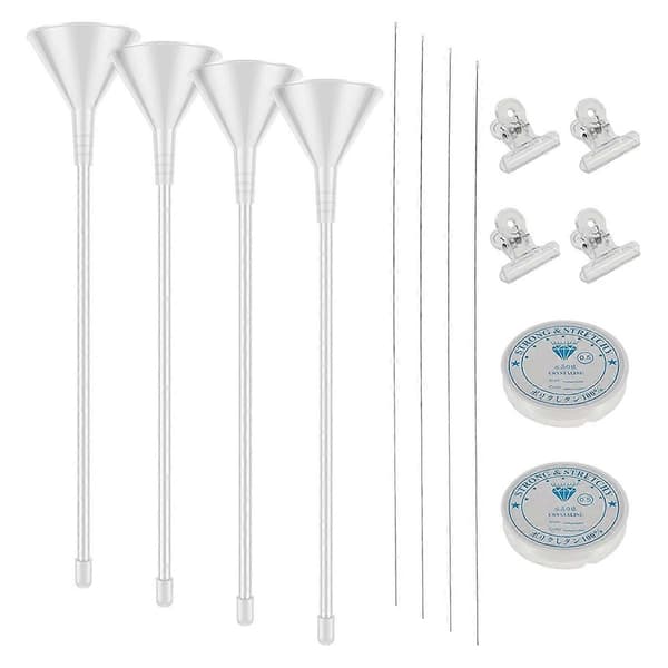Bead funnel for clay beads, bracelet making kit for clay beads, complete bead funnel kit with beads