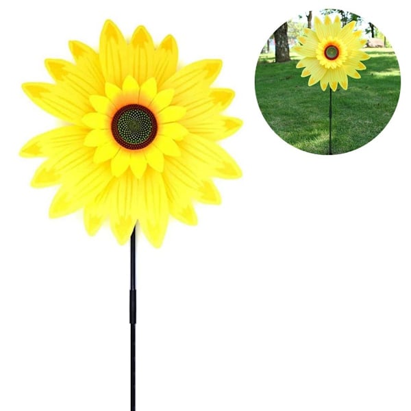 Pinhjulblomst, dekorativ solsikke, til børn, til balkon, terrasse og have,