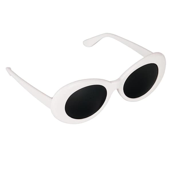 Retro Clout Goggles Solglasögon Oval Bold Mod Tjocka Ramar Solglasögon Pack Om 2