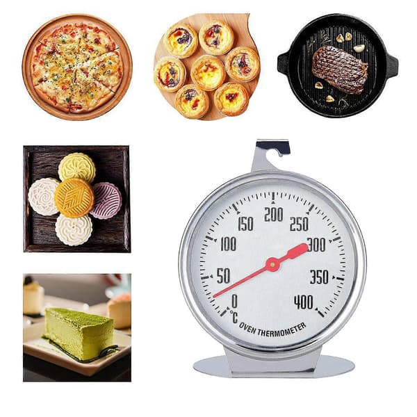 Ovnstermometer i rustfritt stål Temperaturmåler Matlagingsgrillverktøy