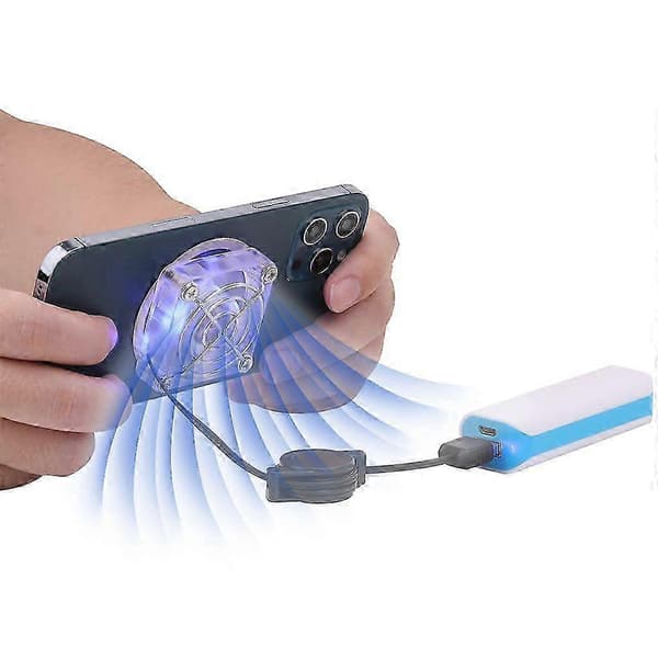 Magnetisk Telefonkøler Mini USB Køleblæser til Mobiltelefontilbehør (FMY) A A