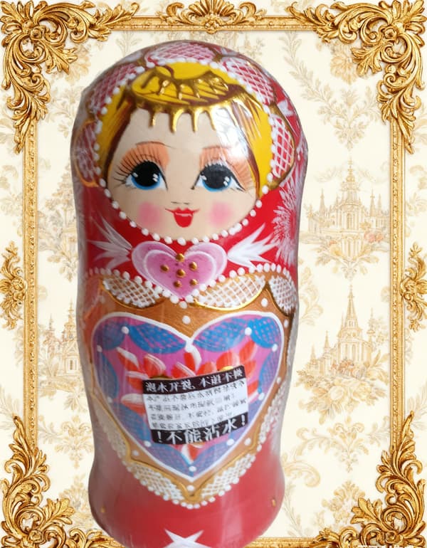 [COQQ] Ryska Matryoshka-dockor, 10-delars set med ryska dockor, trä 5 5