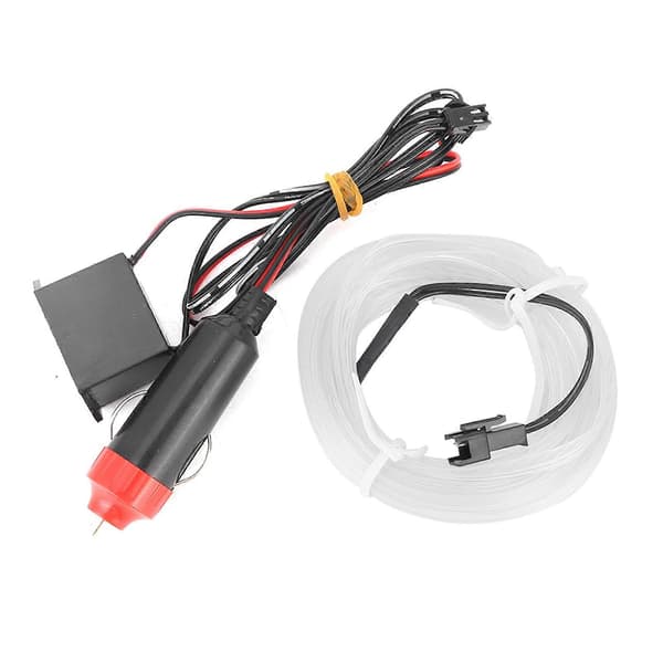 Dekorativ LED-lysstripe for bil, interiørbelysning, Auto LED EL kaldlampe modifikasjonsdeler - Isblå