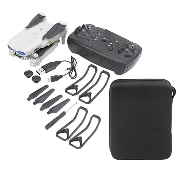 Remote Control 4K Camera Drone Foldable 4-Axis RC Quadcopter Model Toy with LED Light Dual Camera 0.1 0.1