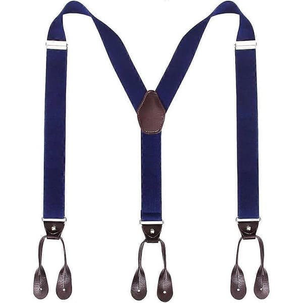 Herreknappseler Bred Elastisk - 35mm Y-form Justerbare Selar