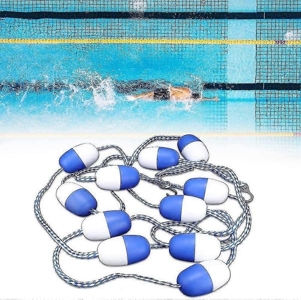 Säkerhetsflöteslinor - 5m Pool Säkerhetsseparationsrep Flytande Rep Banlina Poolutrustning-n