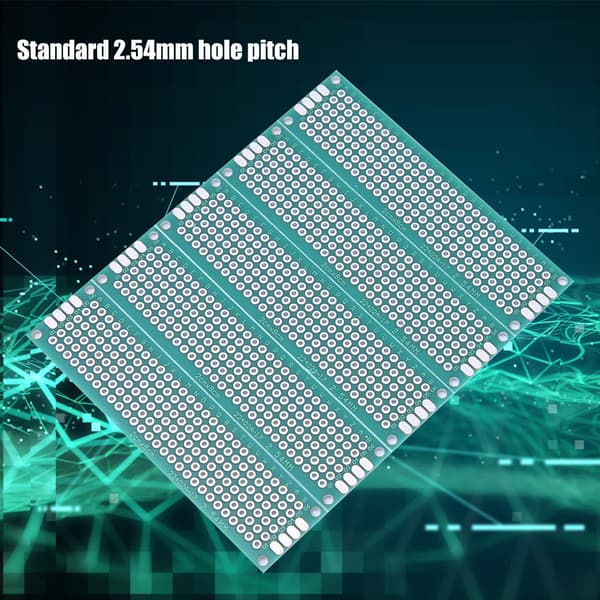 10 kpl 2x8cm kaksipuolinen prototyyppi-piirilevy tinattu yleislevy