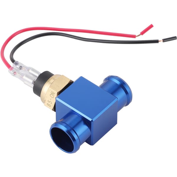 Thermostat Water Temperature Sensor Radiator Cooling Fan Temperature Sensor for Motorcycle ATV Off-road Vehicle (Blue)
