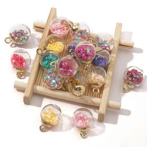 10 pcs DIY Christmas Tree Ornaments Star Sequin Home Decor DXGHC