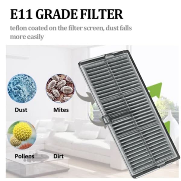4 vaskbare filtre for Bot X30Pro Ultra Plus robotstøvsuger, HEPA, reservedeler