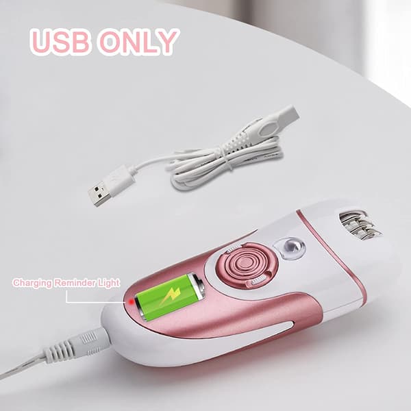 Epilator 4 i 1 Hårfjerning Kvinner Barbermaskin Oppladbar USB