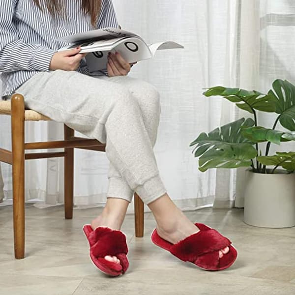 Women's Plush Warm Fur Slippers