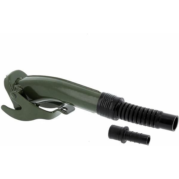 Metal spout for jerry cans