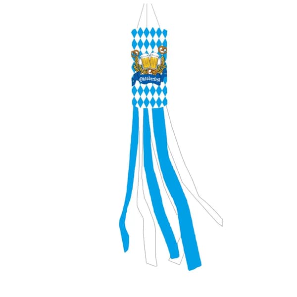 Oktoberfest flag vindpose, bayersk stil festbaggrund, ølfestival dekoration