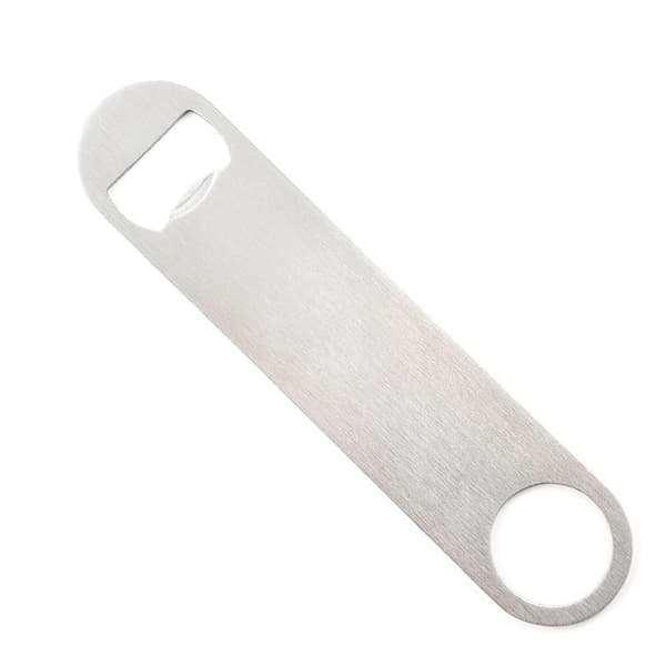 Robust bottle opener in stainless steel