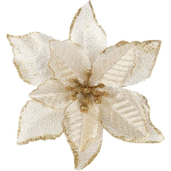 10 pcs Artificial Flowers, Christmas Tree Decorations