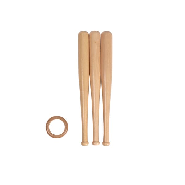 1-pack Basebollställ Basebollhållare för bollar Display Trä