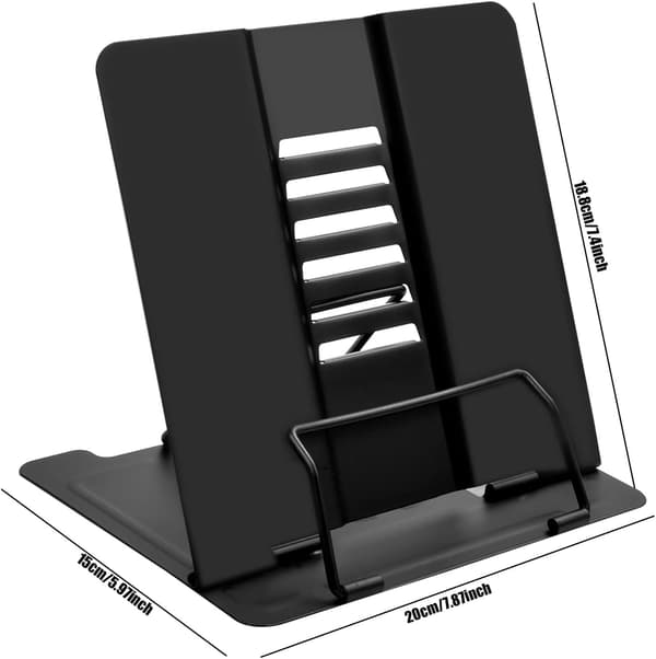 Metallic Reading Stand, Cookbook Bookend Metallic Reading Stand for
