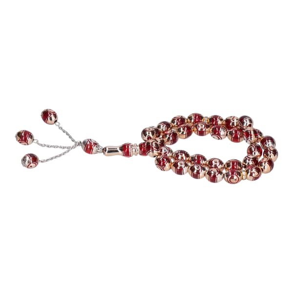 Prayer Beads Optical Maser Engraving Fine Workmanship Comfortable Feel Muslim Prayer Beads Red