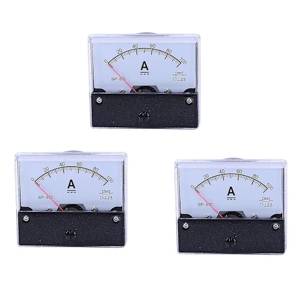 100A Panel Ampere Strøm Amperemeter Måler Dh-670