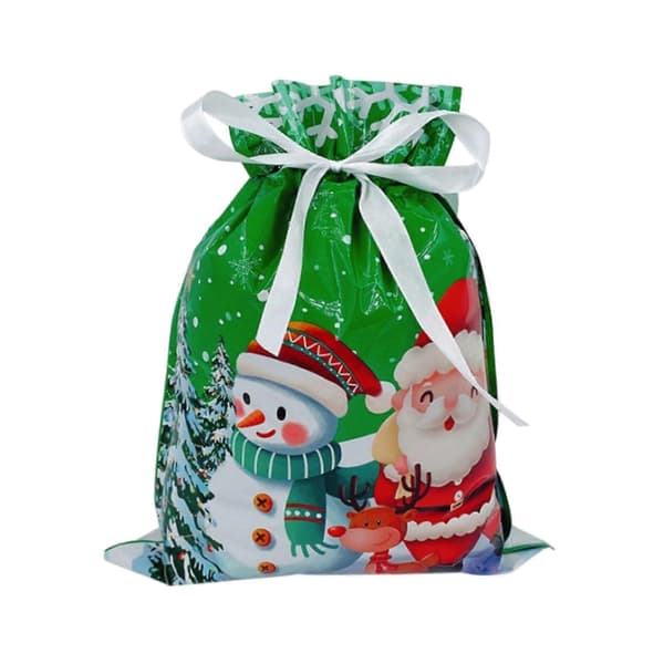 15 st Jul Snörpåse Presentpåsar 2024 Julklappspåsar Blandade Storlekar Julklappspapper Multipack Jul Snörpåse Presentpåsar Multi