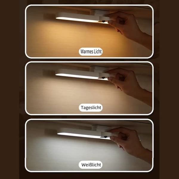 40 cm LED-underskapsbelysning med bevegelsessensor, dimbar USB-oppladbar