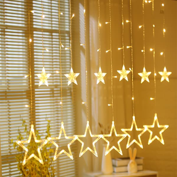LED Five-pointed Star Curtain Light Star Curtain Light Holiday Decoration