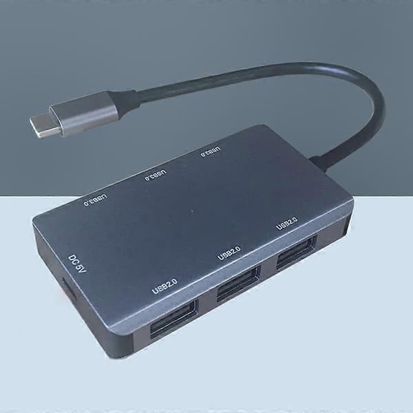 USB2.0/3.0 6-porters hub høyhastighets splitterkabel forlengelsesadapterkonverterer