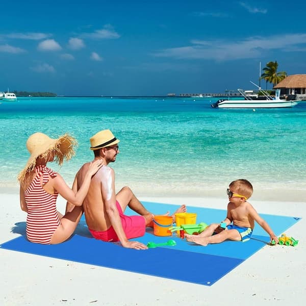 Picknickteppe strandteppe, ekstra stort 200*210cm vanntett sandfritt
