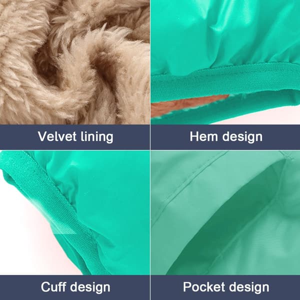 Baby Jenter Gutter Vinter Fleece Jakker med Hette Småbarn Bomull Stil2 KLB