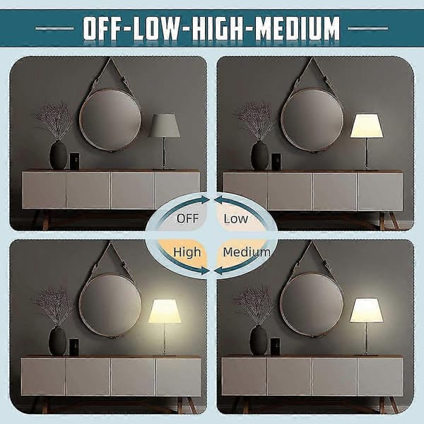 Touch Lamp Switch 2-pack, Touch Lamp Control Module kompatibel med dimbara LED-lampor, lampbrytare ersättning K+(ads [DB]