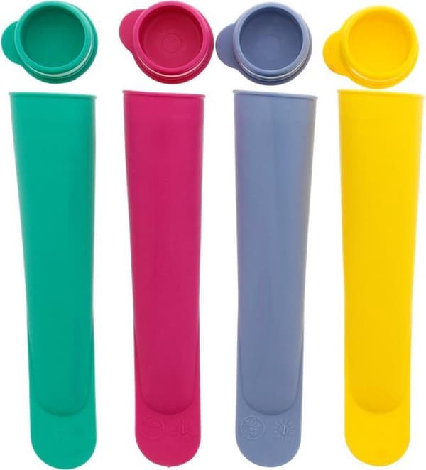 Silikoneforme til ispinde (4 stk.) - Isforme - Luksus isforme - Vandisforme - Ismaskine - Calippo