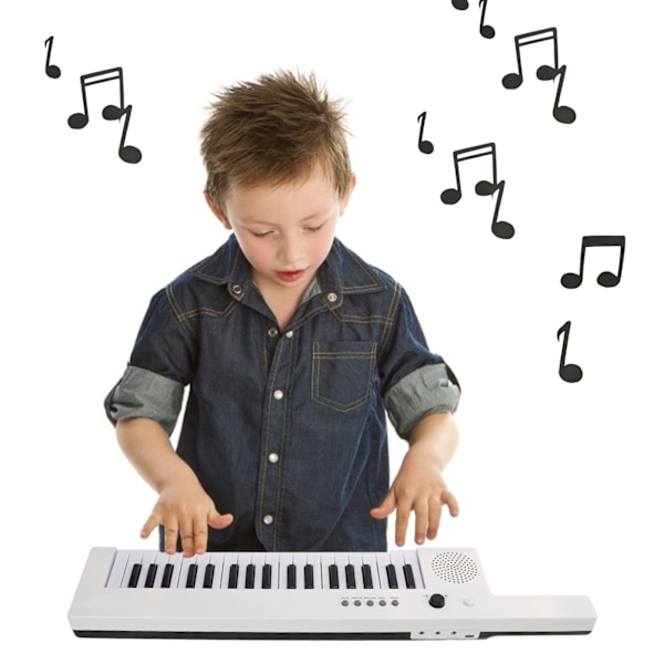 37-tangenters keyboardklaver bærbart guitar elektronisk orgel mini keytar uddannelse musikinstrumentBF-3755 White