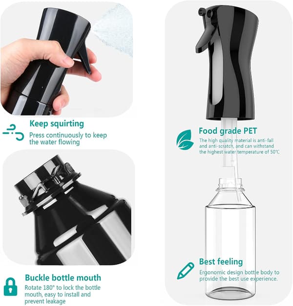 Hårsprayflaske, 200ML Hårstylingspray Ultrafin Hårtåke R