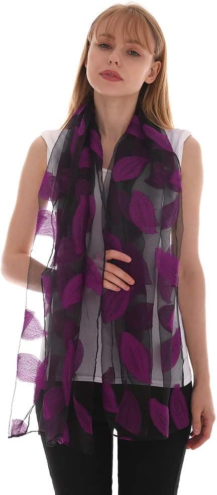 Unika blommiga damscarfar: Tryckt scarf