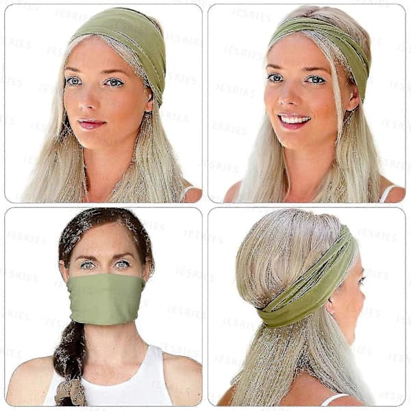 12-pack Damhårband Elastiska Hårband Träning Löpning Turban