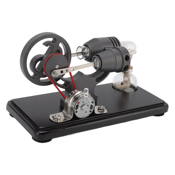 Stirling Engine Model Kit Black Stirling Engine Generator Model Physical Science Experiment Model Educational Toy