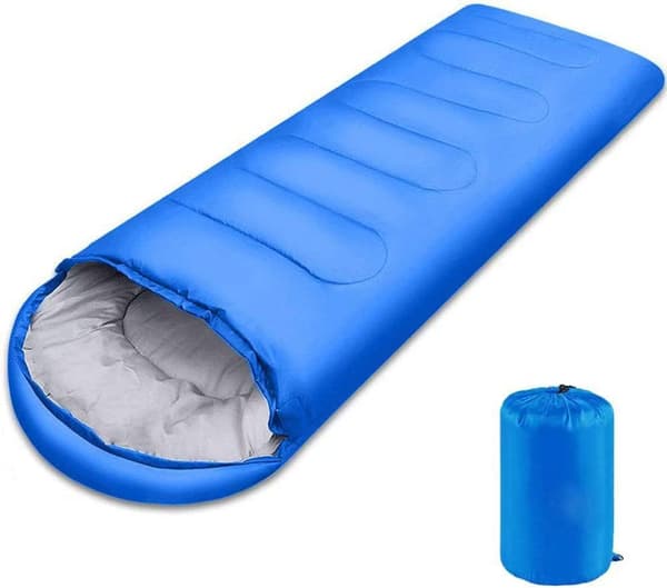 Sovepose, bærbar, vanntett sovepose - 1,3 kg - blå