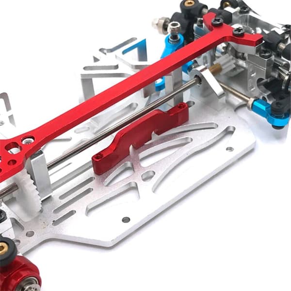 Metallservofeste for MINI-Z MINI-D MINI-Q IW04M IW02 RM02 RM03 DGAWD 1/28 Fjernkontrollbil Oppgraderingsdeler, Sølv