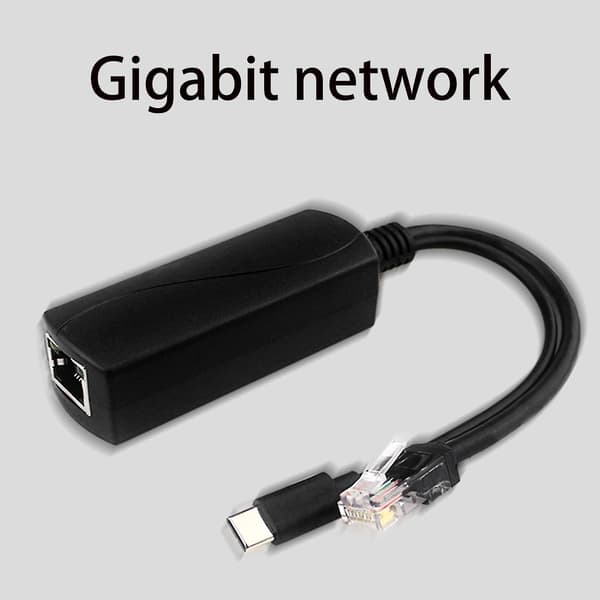 Poe-splitter USB-C 5V Gigabit Poe USB-C-adapter IEEE 802.3af-kompatibel for IP