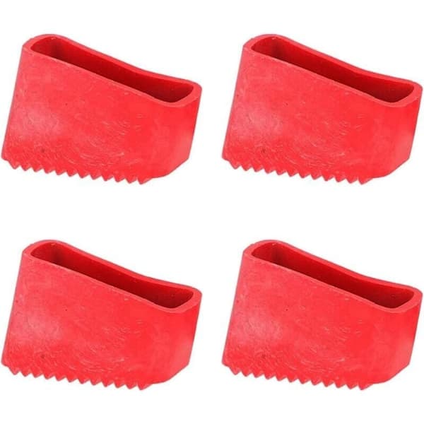 4 Rubber Feet for Ladders, Non-Slip Protective Pads for Telescopic Ladders, 4-Piece Set