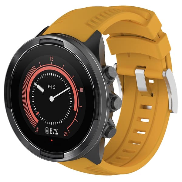 Silikone erstatningsrem til SUUNTO 9 Smart Watch