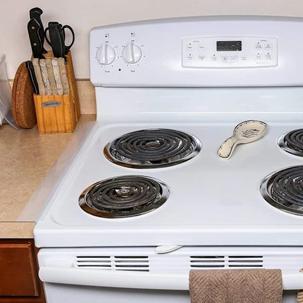 Stove Gap Cover to Keep Clean Between Stove and Cabinets 61.5 cm Transparent 2-pack