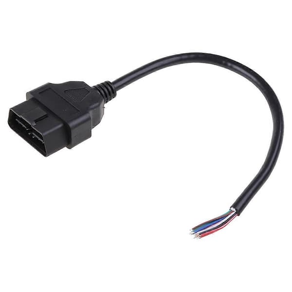 OBD2 16-bens han forlængerkabel bil diagnostisk interface stik [Db]