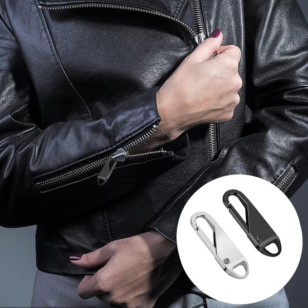 Zipper Pull Replacement 10 Pcs, Detachable Metal Zipper Pull for Suitcases, Coats, Boots, Backpacks
