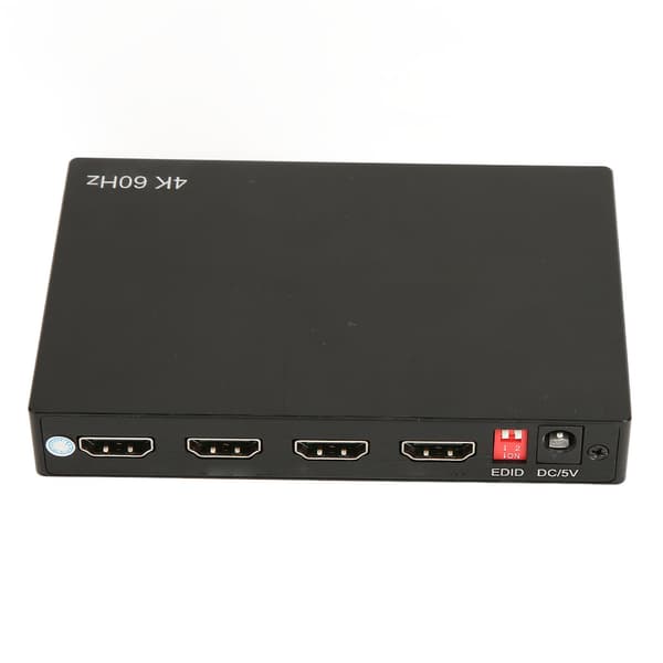 HD Multimedia Interface Switch 4K 4 in 2 out 3.5mm Optical Audio Output Video Splitter with EDID IR Remote Control 100‑240V EU Plug