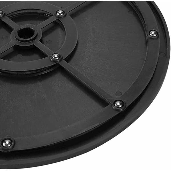 360° Rotating TV Stand Base - 1 Piece Solid Black Turntable with Bearings, Universal Round Pivot Support