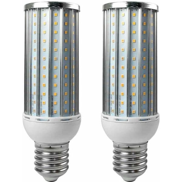 2 stk e40 50w led-pære kold hvid aluminiumslegering